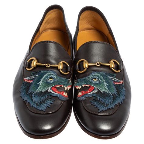 gucci wolf shoes|gucci snakeskin loafers.